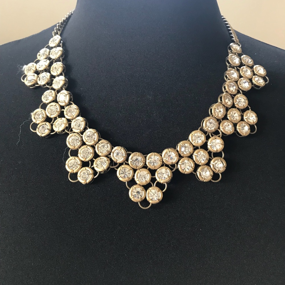 J. Crew seven point rhinestone necklace